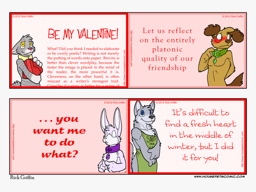 Try And Guess Why Fido Doesn"t Have Any Sunglasses - Housepets Comic Tarjetas De San Valentin, HD Png Download, Free Download