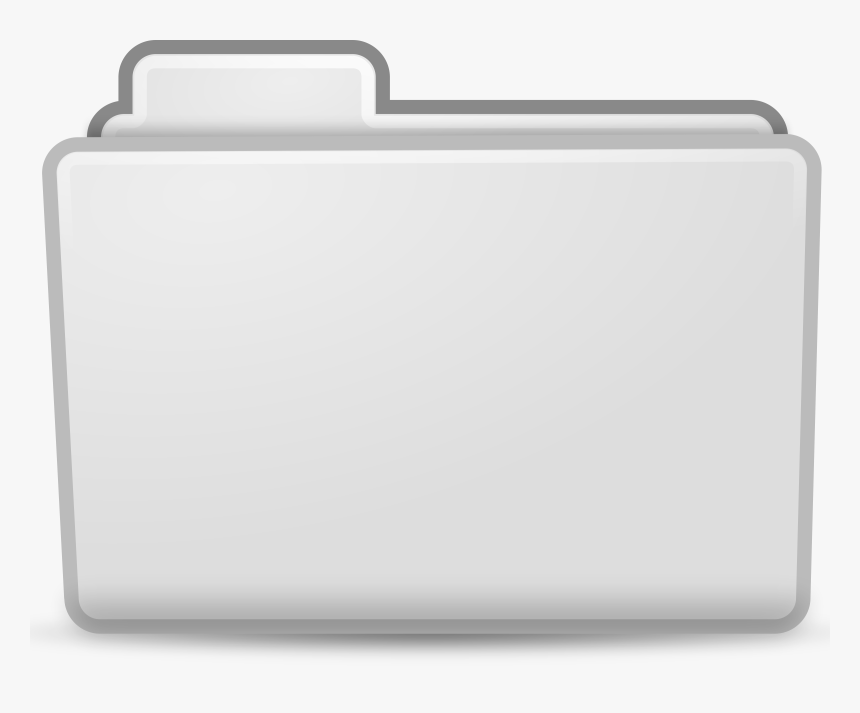 White File Folder Icon Clip Arts - White Folder Icon Png, Transparent Png, Free Download
