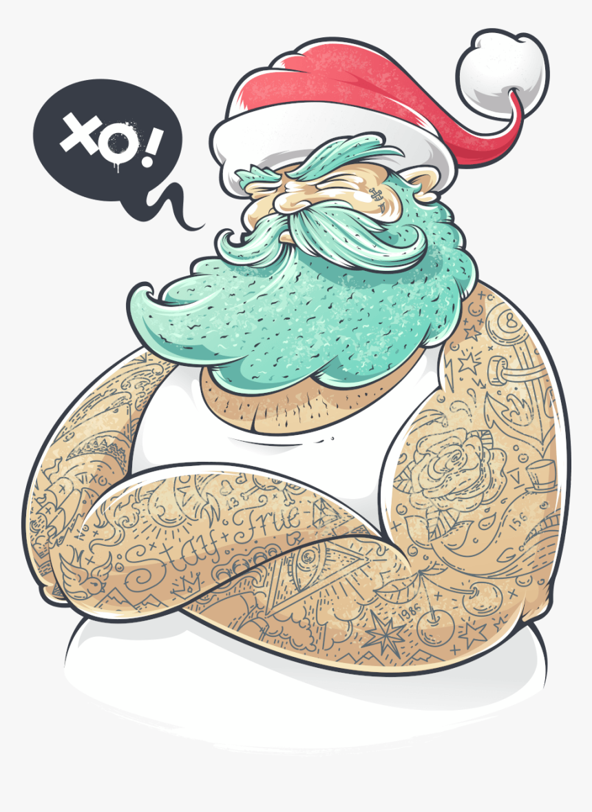 I"m Not Santa Clause"
 Class= - Vinyl Santa Claus Stickers, HD Png Download, Free Download