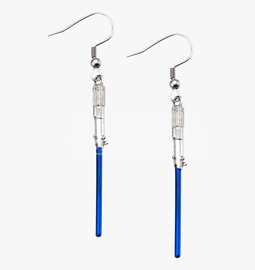 Star Wars Blue Lightsaber Dangle Earrings - Earrings, HD Png Download, Free Download