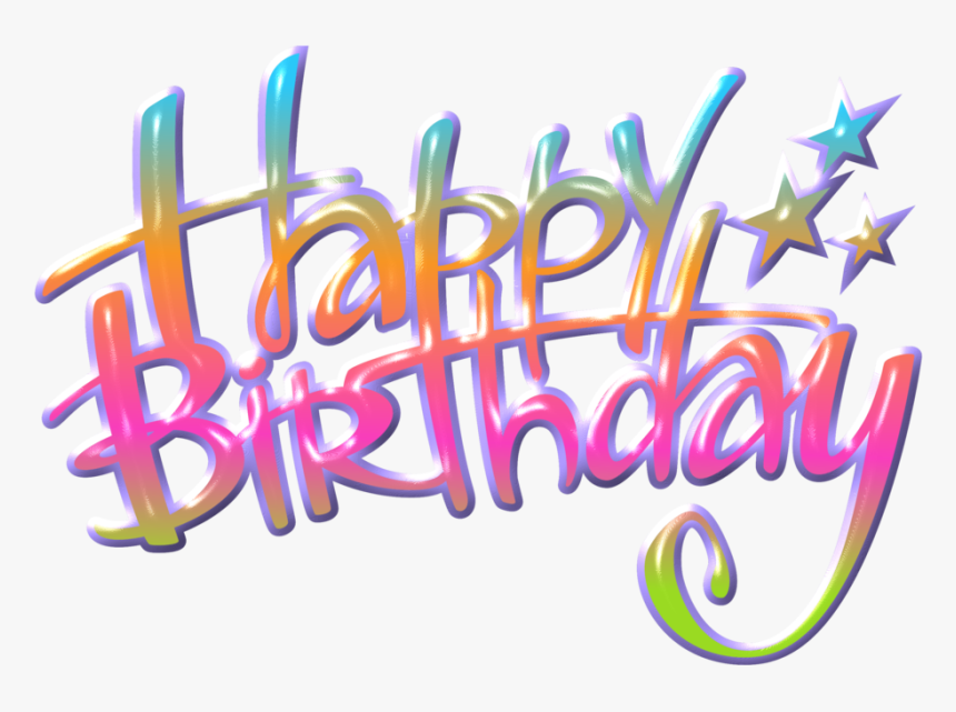 Calligraphy Transparent Happy Birthday, HD Png Download, Free Download