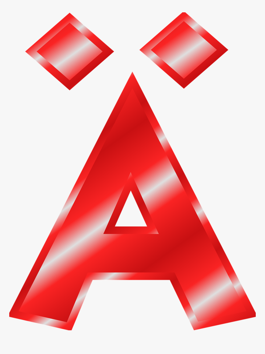 Transparent Red Effect Png - Letter A Color Blue, Png Download, Free Download