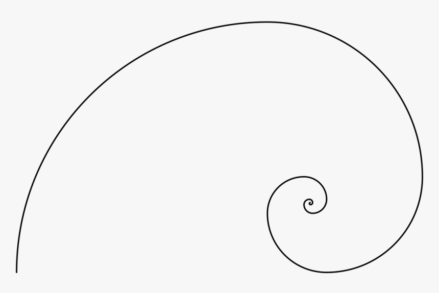 Line Art,angle,area - Fibonacci Clipart, HD Png Download, Free Download