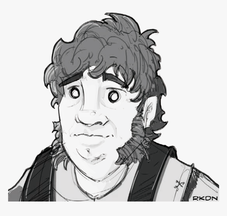 Hogan Has Shaggy, Unkempt Brown Hair Growing Down Into - Cartoon, HD Png Download, Free Download