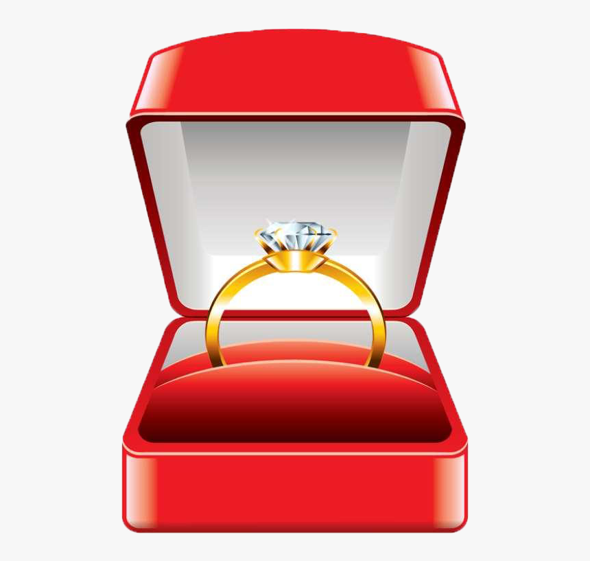 Wedding Ring Box Wedding Ring - Ring Box Vector, HD Png Download, Free Download