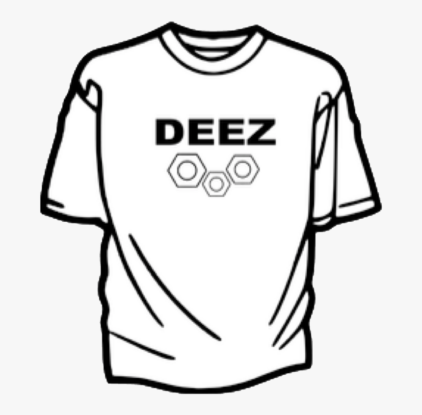 Image Of Deez Nuts T-shirt - T Shirt Clip Art, HD Png Download - kindpng