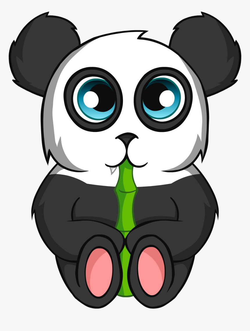 Adorable Panda - Cartoon, HD Png Download, Free Download