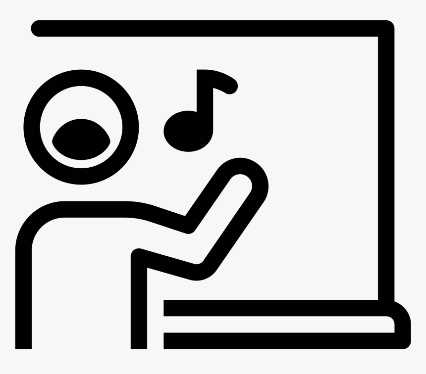 Singing Icon Free Download - Teacher Icon Png, Transparent Png, Free Download