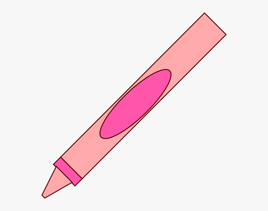 Clip Art At Clker - Pink Crayon, HD Png Download, Free Download