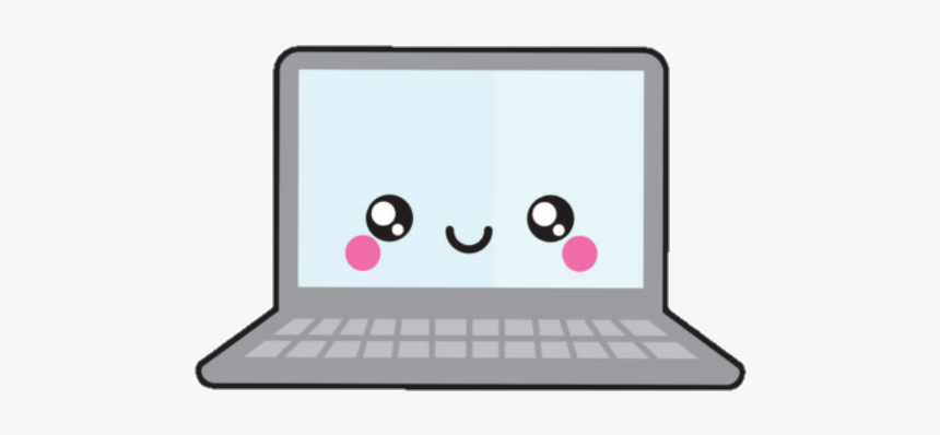 #laptop #computer #cute #kawaii #computadora - Computadora Kawaii Png, Transparent Png, Free Download