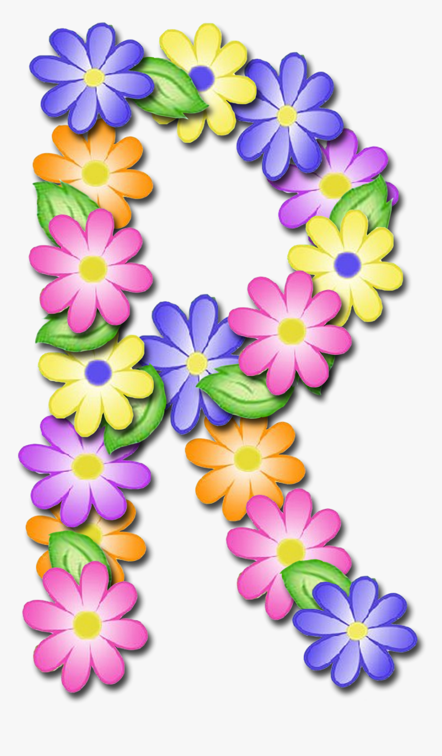 Flower Letter P Clipart, HD Png Download, Free Download