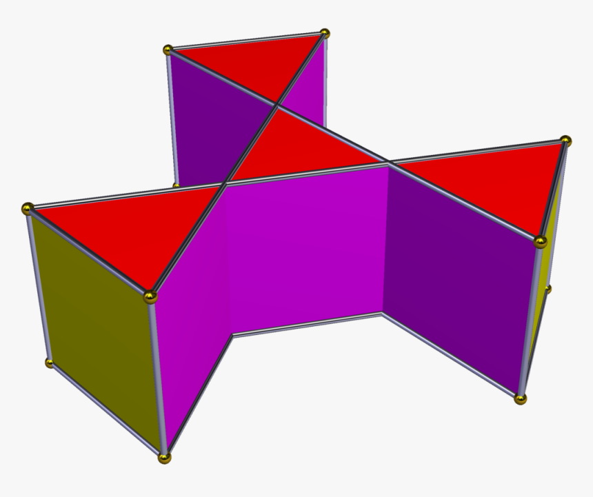 Crossed-unequal Hexagonal Prism - Triangle, HD Png Download, Free Download