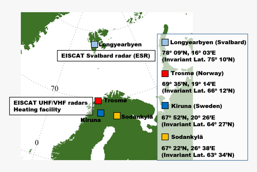 Eiscat Map - Sodankylä Eiscat, HD Png Download, Free Download