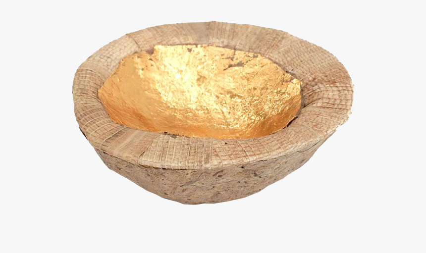 Gold Leaf Coconut Bowl"
 Class= - Wood, HD Png Download, Free Download