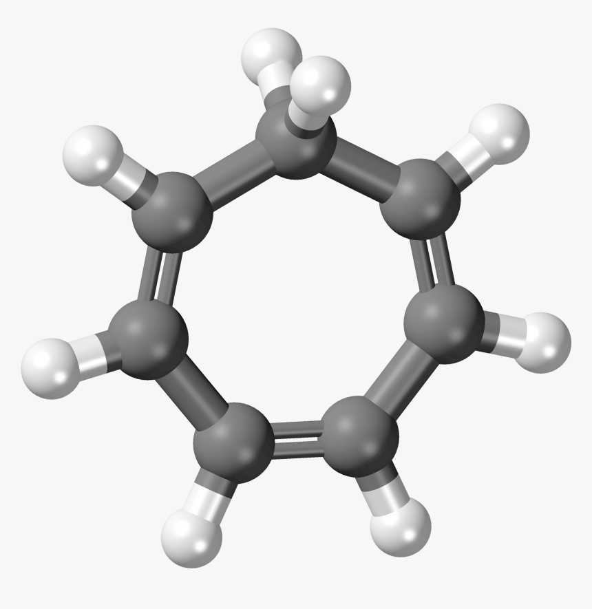 Cycloheptatriene 3d Balls - Molecule, HD Png Download, Free Download