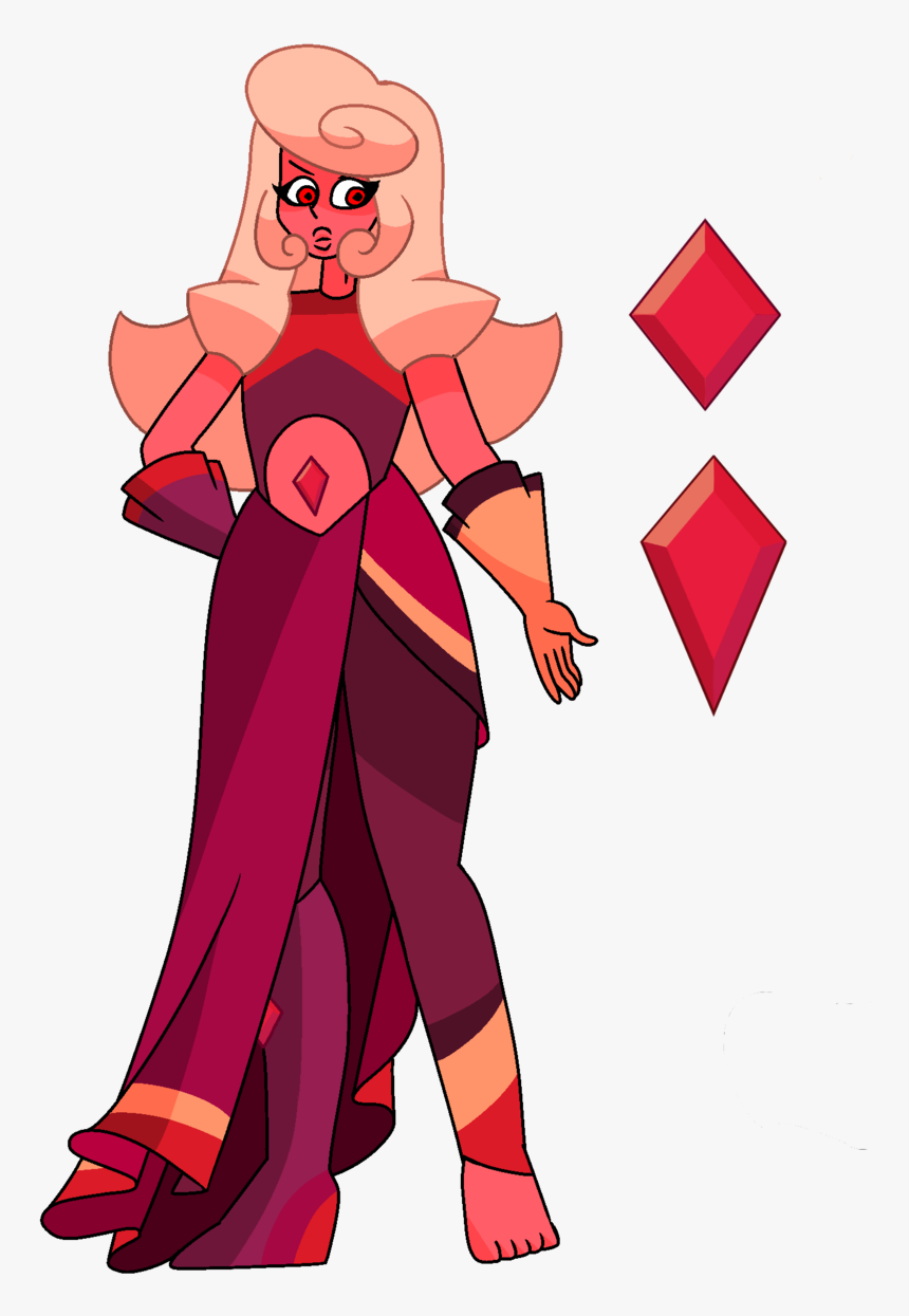 Fancy Red Diamond - Cartoon, HD Png Download, Free Download