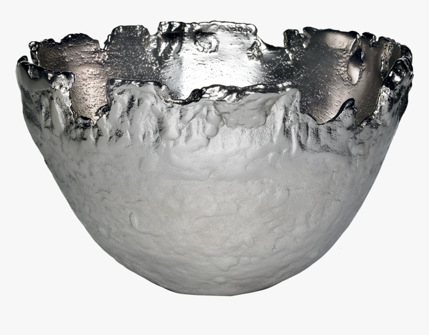 Kelly Hoppen Torn Edge Bowl In Nickel Plated Aluminium, - Vase, HD Png Download, Free Download