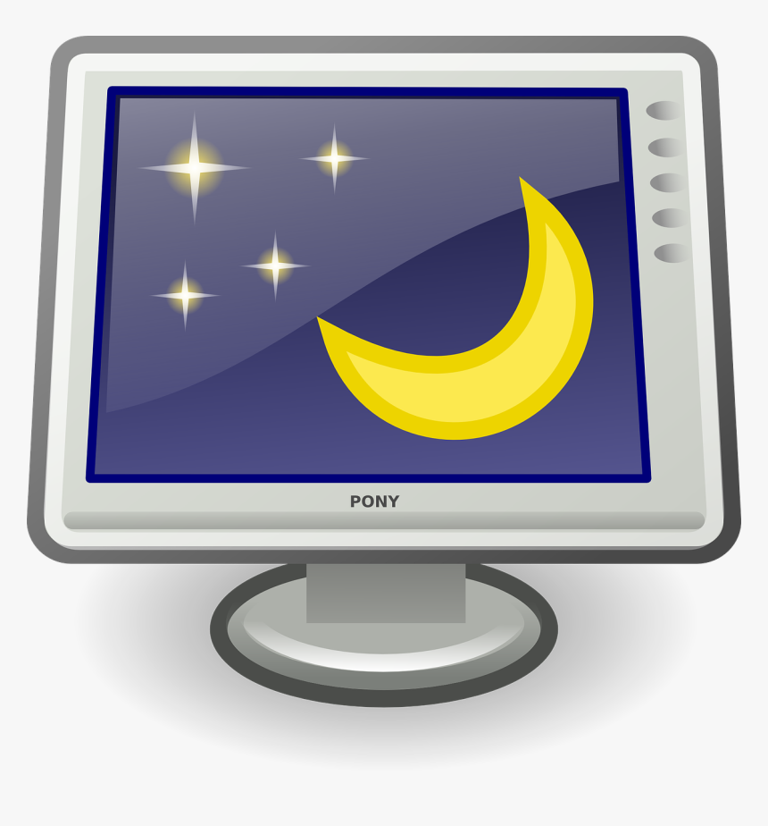 Screensaver, Display, Monitor, Desktop, Icon, Moon - Screen Saver Clipart, HD Png Download, Free Download