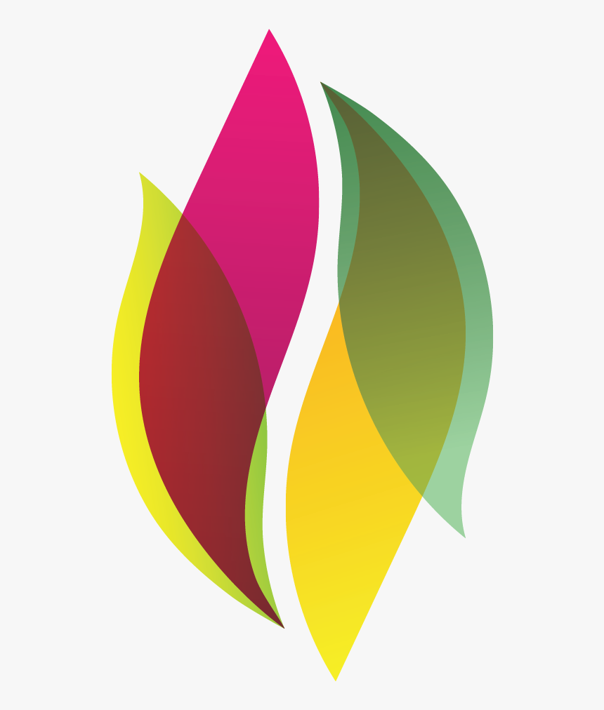 Pink Yellow Green Leaf Logo - Leaf Logo Transparent, HD Png Download, Free Download