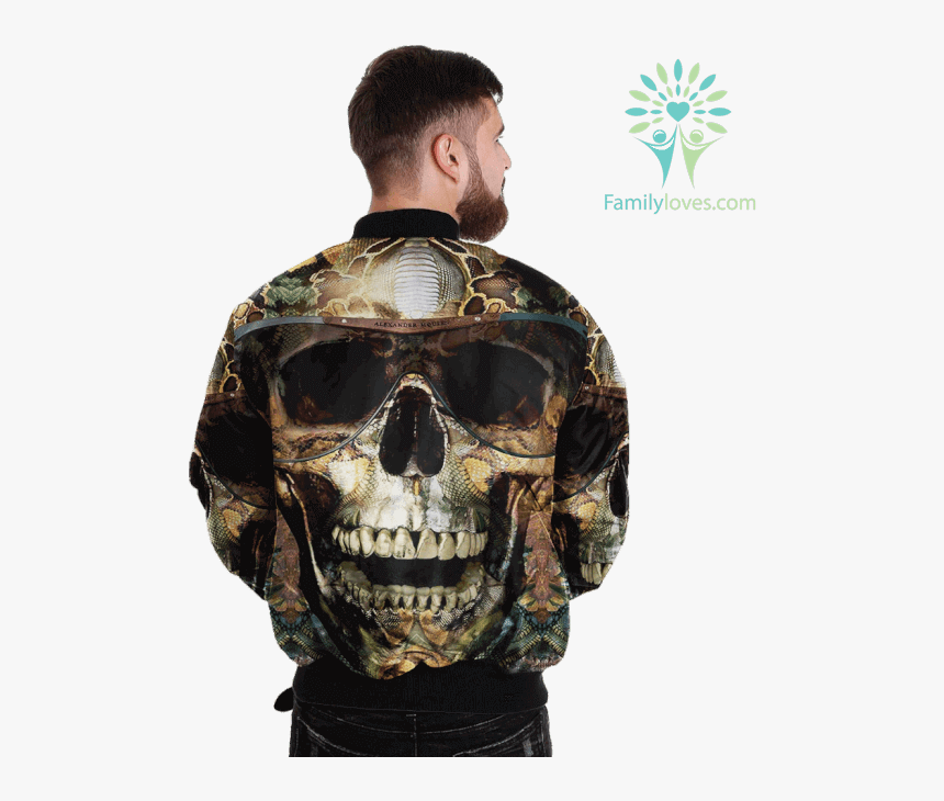 Fashionable 3d Skull Over Print Jacket %tag Familyloves - Alexander Mcqueen 2011 Shoes, HD Png Download, Free Download