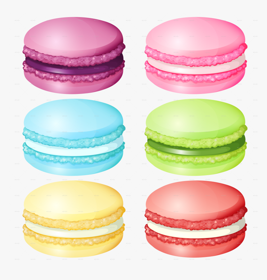 French Macaron Cartoon Macaron, HD Png Download - kindpng