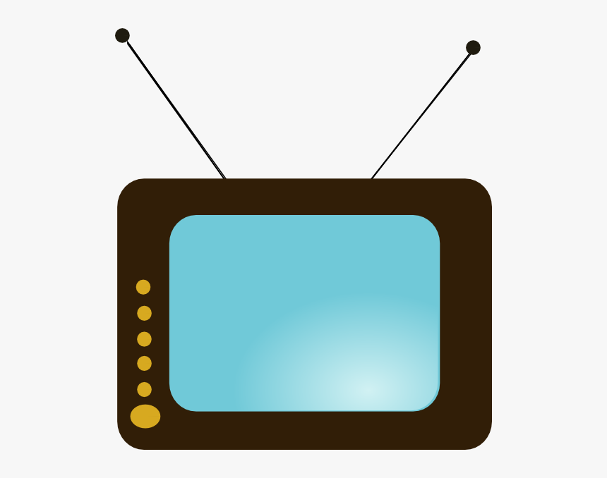 Tv No Remote Svg Clip Arts - Tv Set, HD Png Download, Free Download