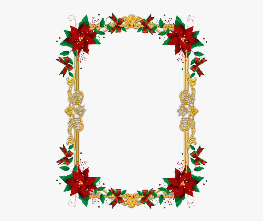 Christmas Graphics Borders And Frames Christmas Day - Transparent Background Christmas Border Png, Png Download, Free Download