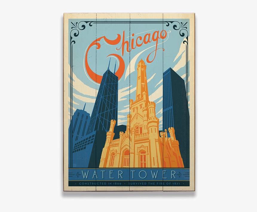 Chicago Water Tower Poster, HD Png Download, Free Download