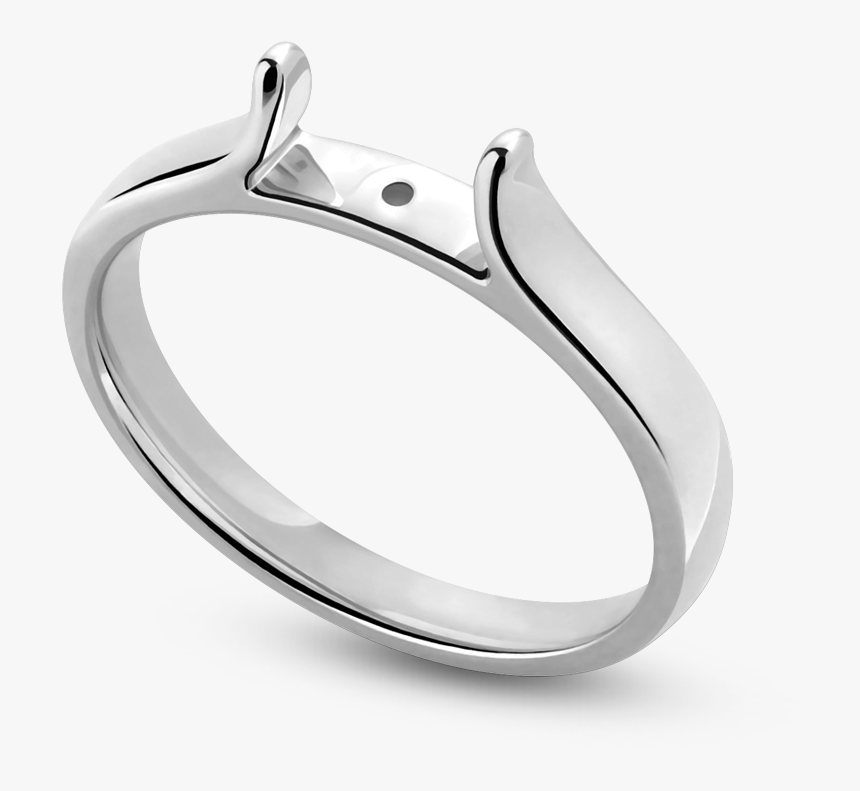 Standard View Of Shpcz23 In White Metal - Engagement Ring, HD Png Download, Free Download