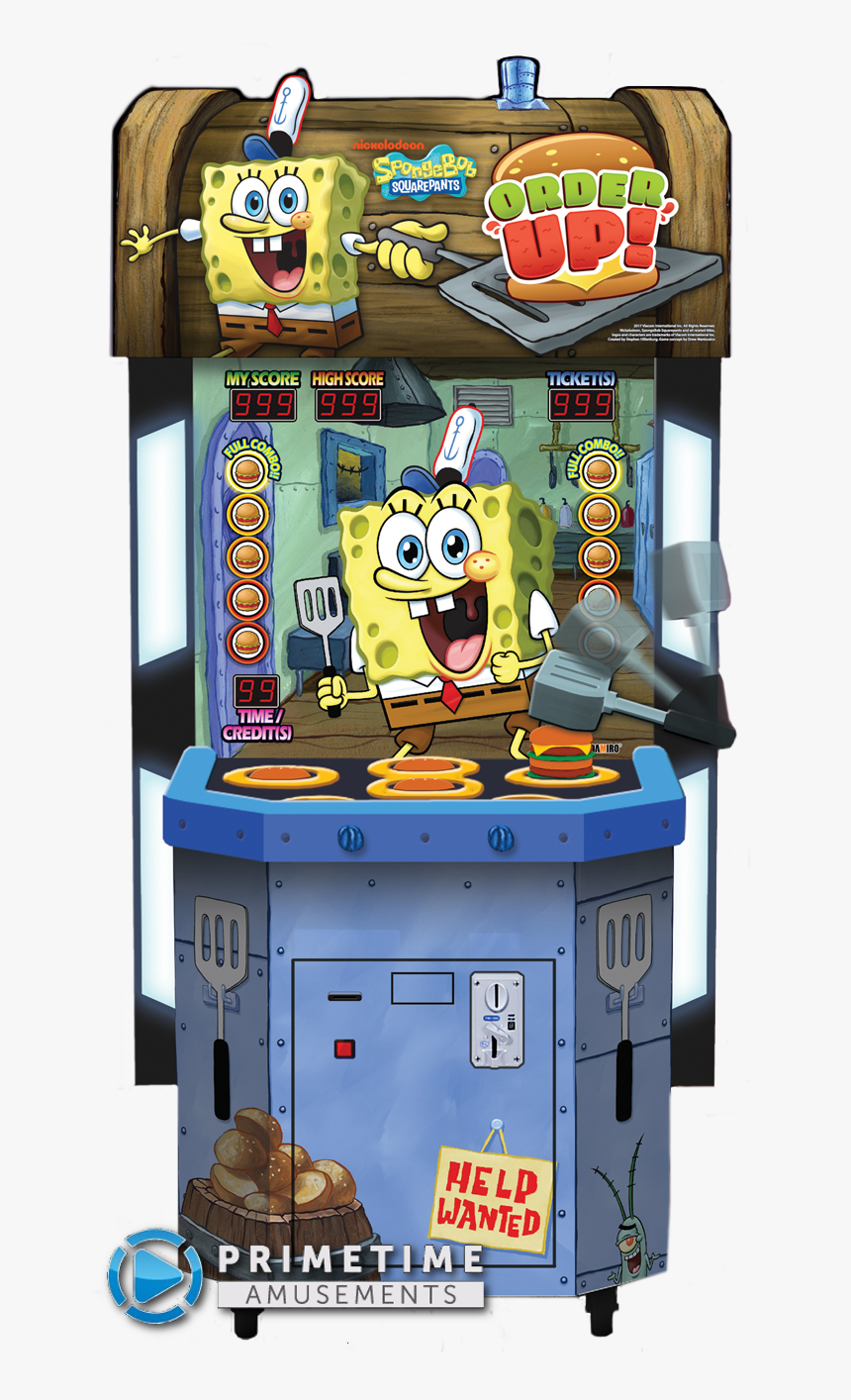 Spongebob Squarepants Order Up Arcade Redemption Whacker - Order Up Andamiro, HD Png Download, Free Download