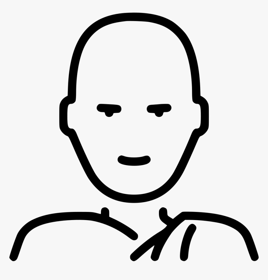 Scalable Vector Graphics Monk Buddhism Religion Bhikkhu - Monk Face Drawing, HD Png Download, Free Download