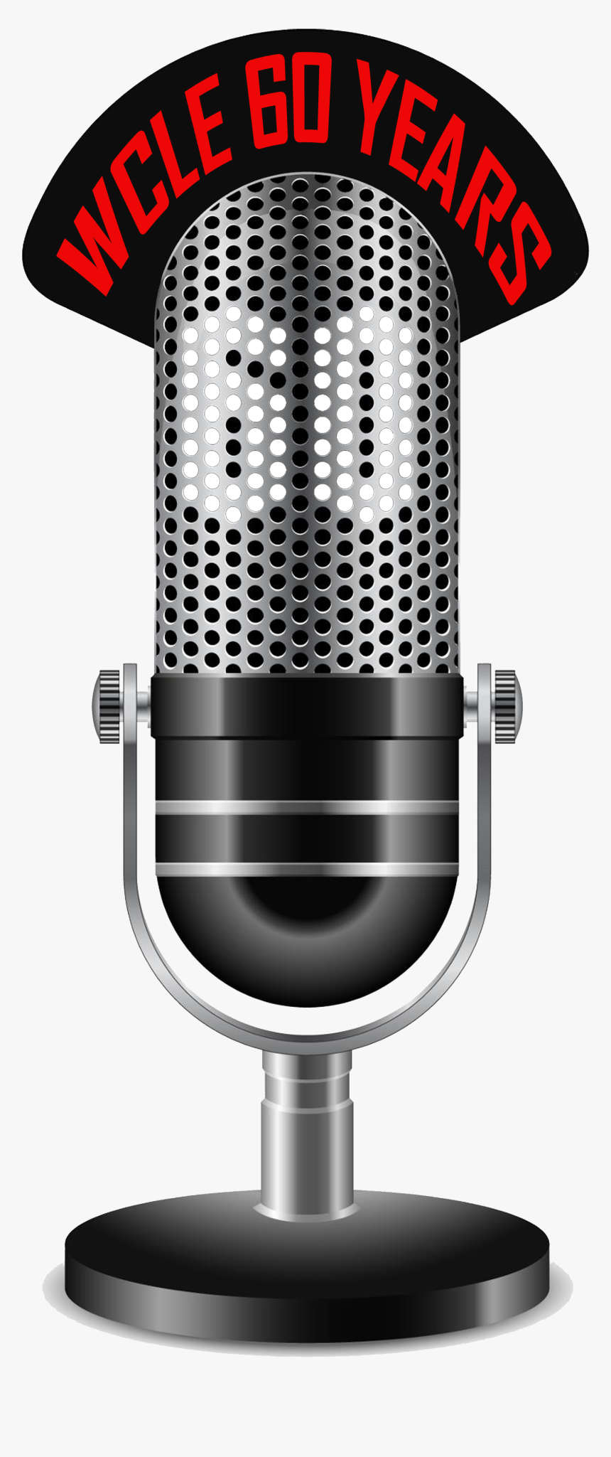 Wcle 60 Logo2 - Transparent Background Radio Mic Png, Png Download, Free Download