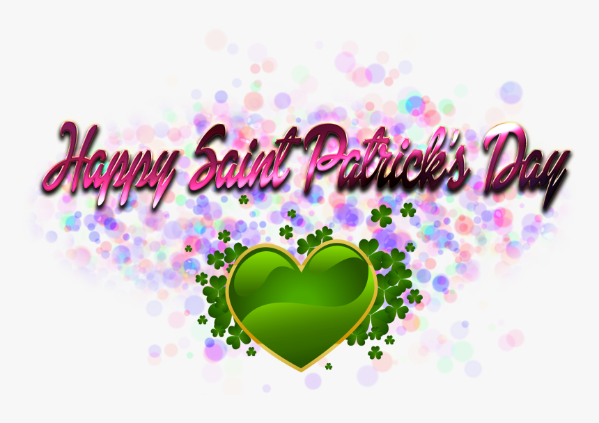 Happy Saint Patrick"s Day Name Logo Bokeh Png - Independence Day Images 2018, Transparent Png, Free Download