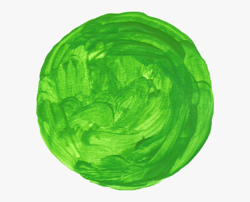 Paint Circle Green - Green Paint Circle Png, Transparent Png, Free Download