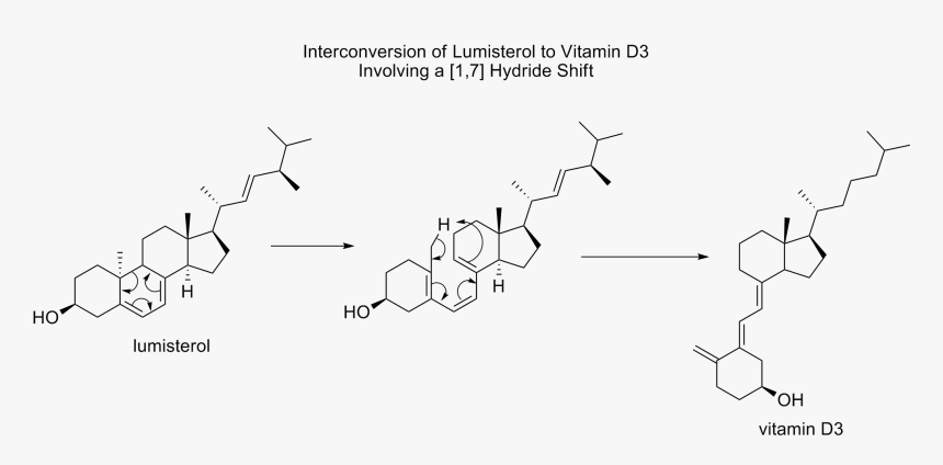 Vitamin D 1,7 Shift - Vitamin D Public Domain, HD Png Download, Free Download