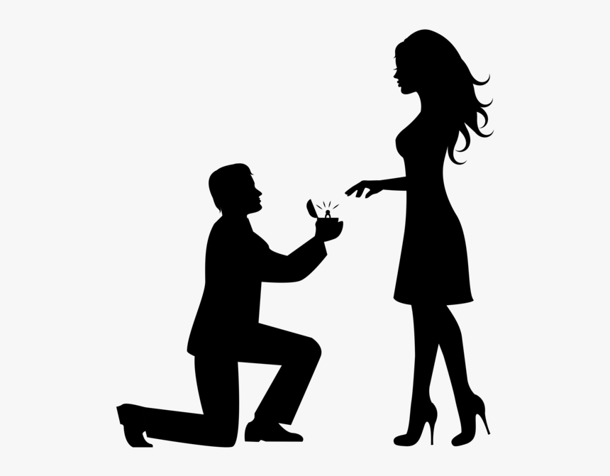 Marriage Proposal Wedding Engagement Dating - Marriage Proposal Clipart Png, Transparent Png, Free Download