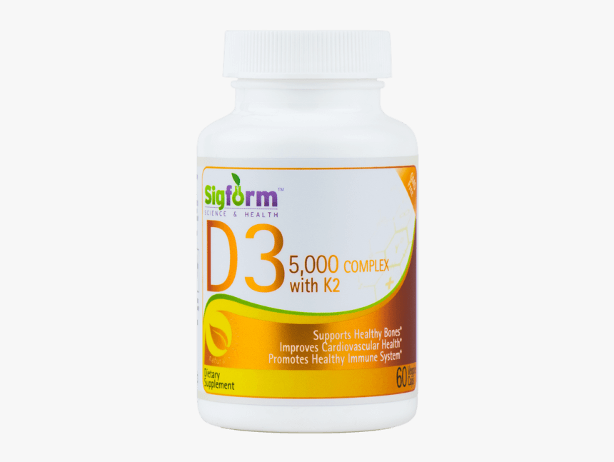 Vitamin D3 5000 Iu Complex With K2 - Stimulant, HD Png Download, Free Download