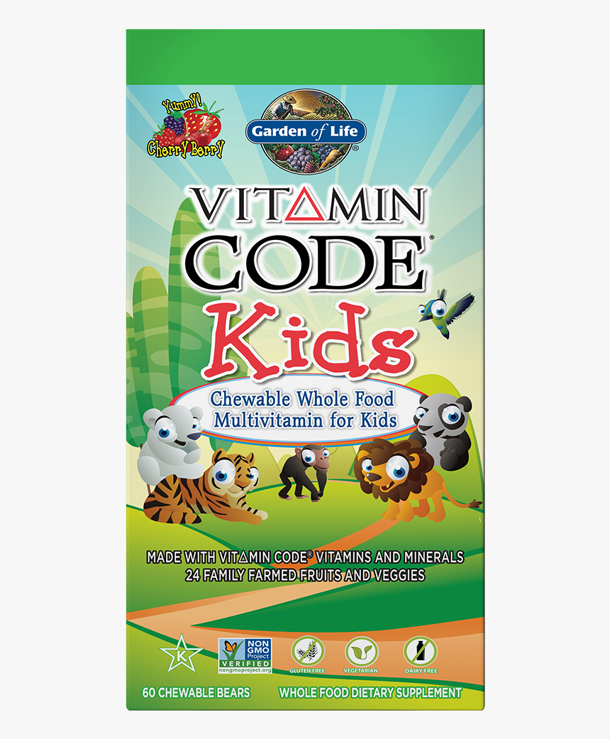 Vitamin Code® Kids Multivitamin Cherry Berry - Vitamin Code Kids, HD Png Download, Free Download