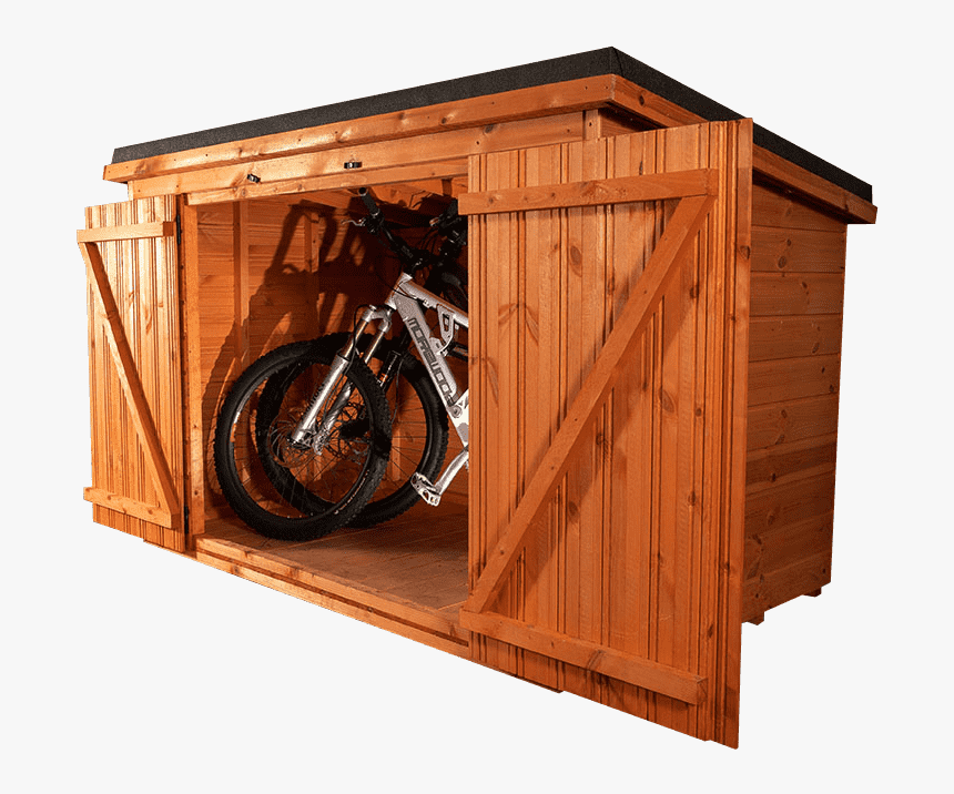 Bike Storage Shed Hand Built In Glasgow Scotland - Hybrid Bicycle, HD Png Download, Free Download