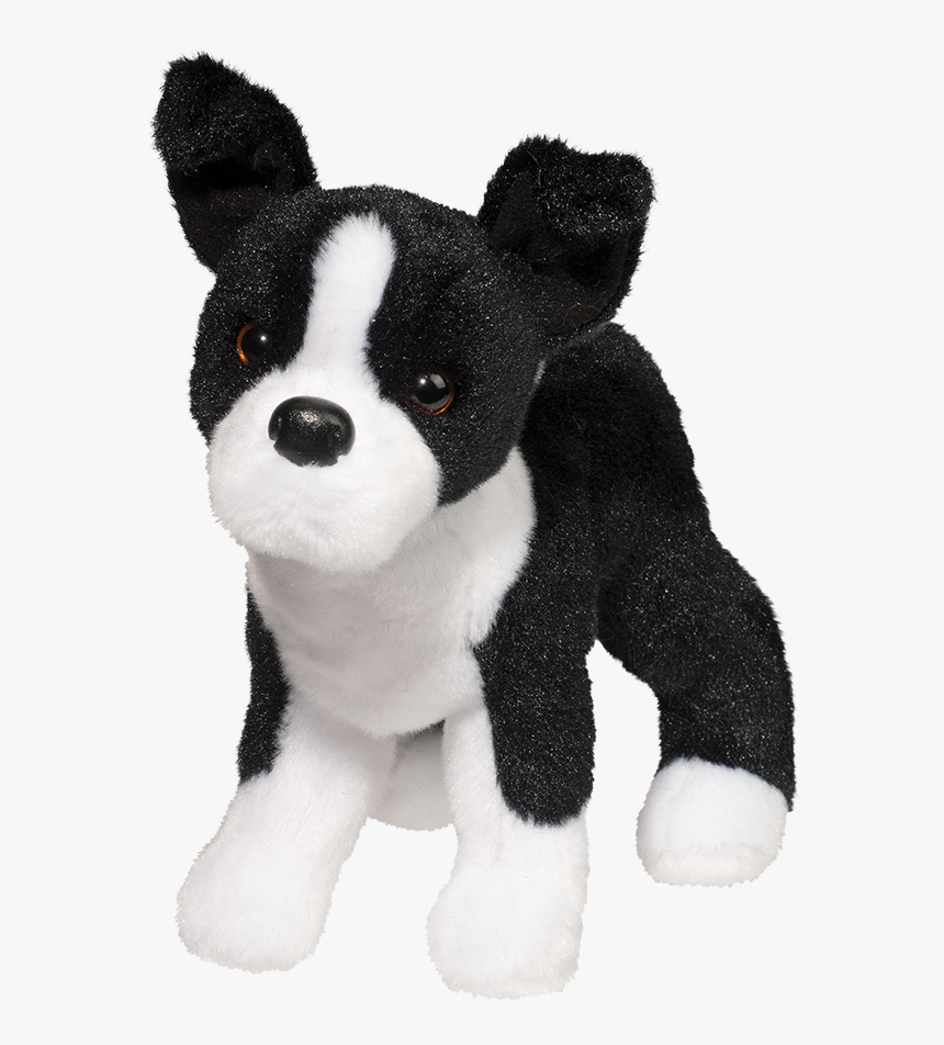 realistic boston terrier stuffed animal