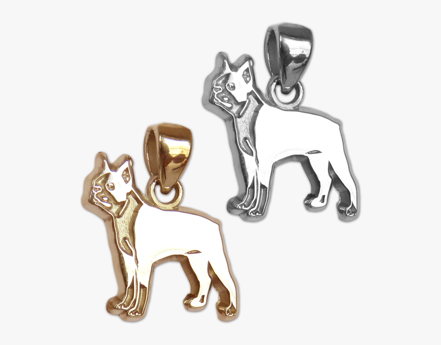 Boston Terrier Charm Or Pendant In Sterling Silver - Boxer, HD Png Download, Free Download