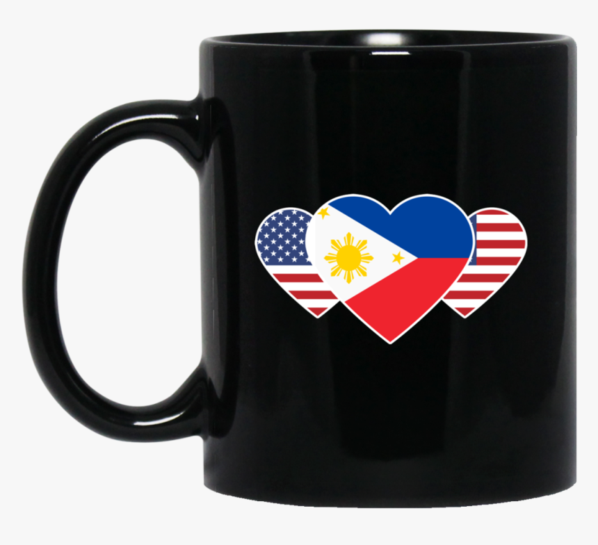 Philippines Usa Flag Twin Heart For Filipino American - There Are Only 2 Difficult Things In Computer Science, HD Png Download, Free Download
