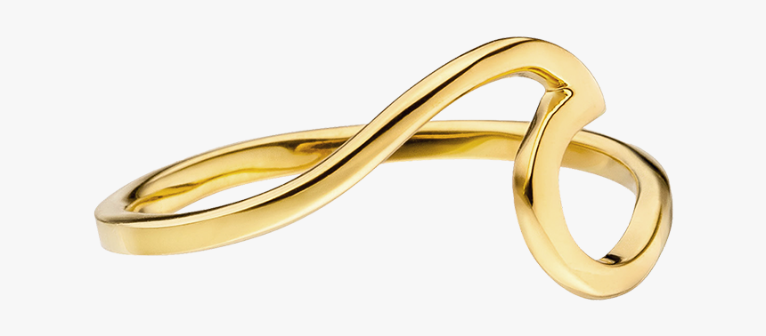 Wave Ring Gold - Chain, HD Png Download, Free Download