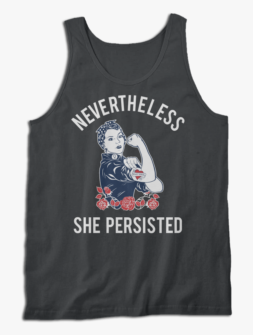 Nevertheless She Persisted Rosie The Riveter T Shirt - My Bike Is My First Love, HD Png Download, Free Download