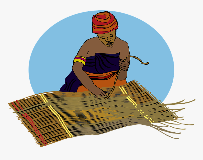 African, Weaver, Weave, Woman, Headdress, Traditional - Illustration, HD Png Download, Free Download