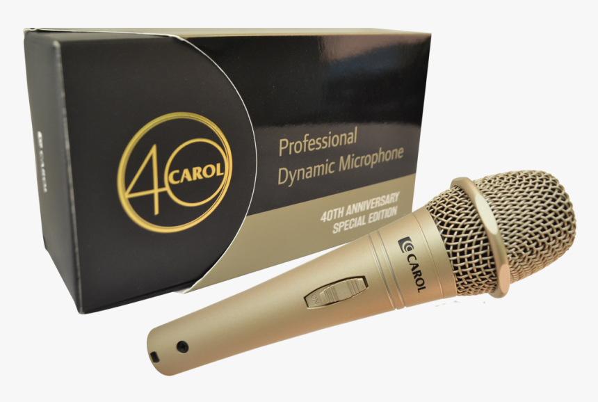 Carol Professional Stage Microphone Classic Gold - Microphone, HD Png Download, Free Download