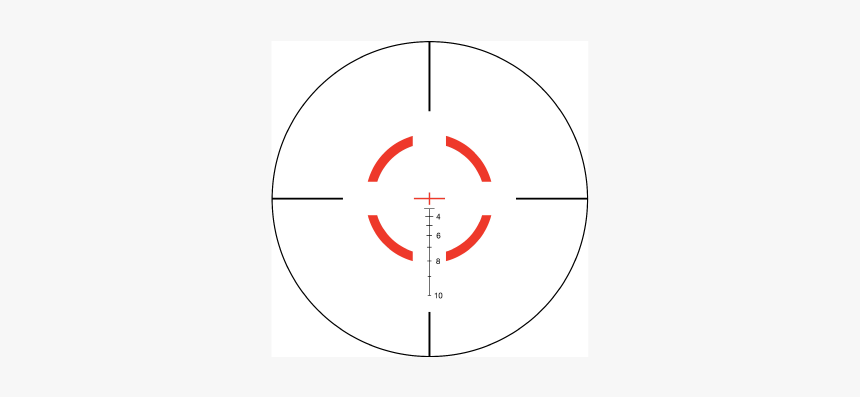 Vcog 1-6x24 Rflscp Sc /crosshair - Circle, HD Png Download, Free Download