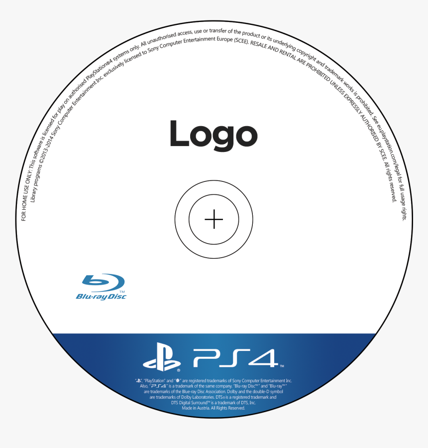 Transparent Dvd Disc Png - Ps4 Cd Cover Template, Png Download, Free Download