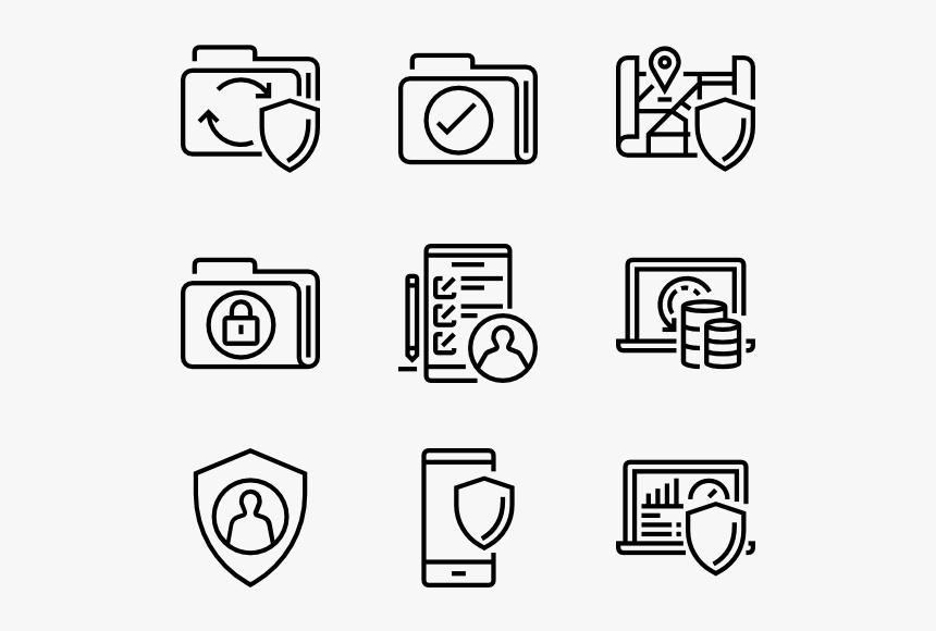 Data Protection - Content Icons, HD Png Download, Free Download