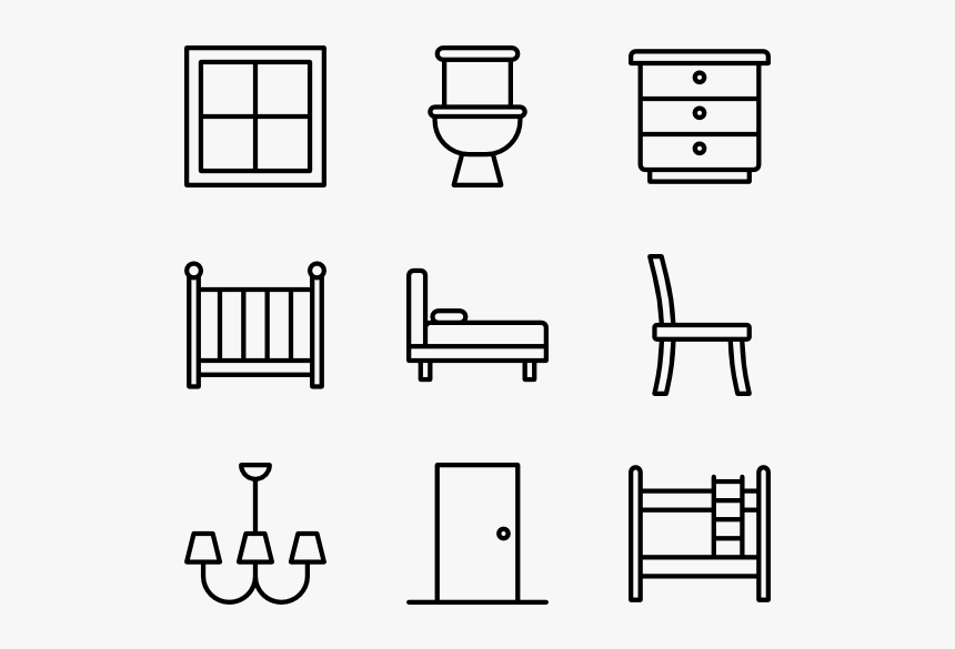 Furniture - Line Art, HD Png Download, Free Download